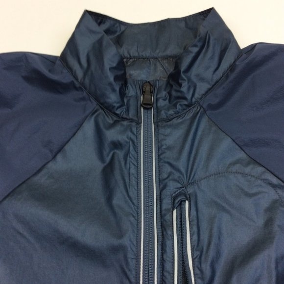 Under Armour Women's Small Outdoor Impasse Wind Jacket 1350958 Blue Black - Picture 7 of 11